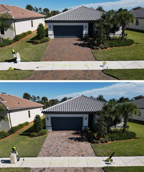 Paver Service before and after