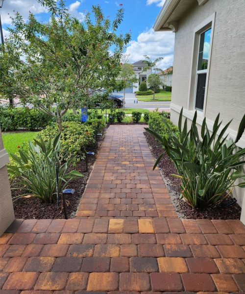 Pavers at residential residence