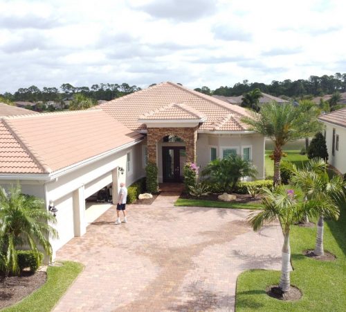 Tile roof cleaning